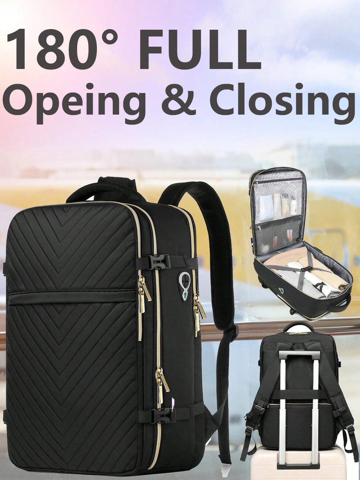 Luggage - Large Carry On Travel Backpack -