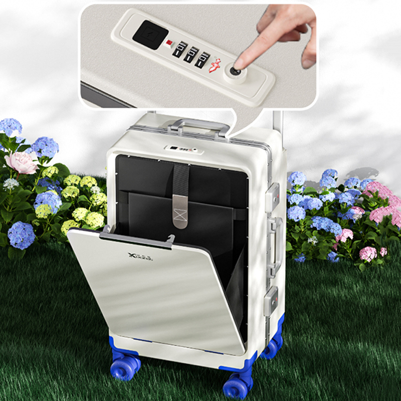 Front-opening Luggage Wide Han - Aluminum Frame Carry On Luggage recension och pris