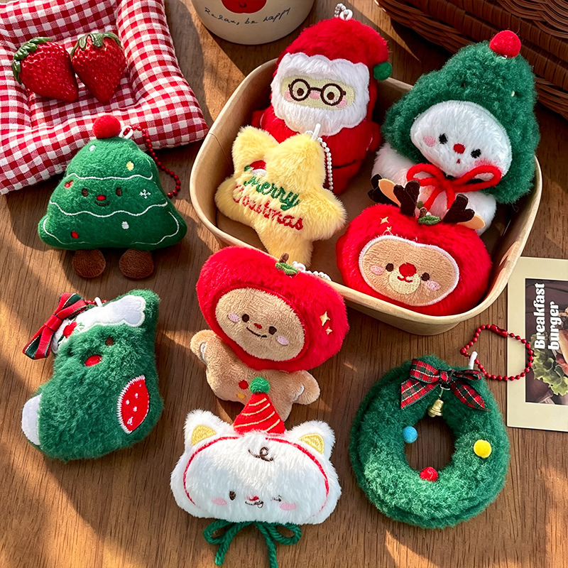 9pcs/Set Chrismas Plush Keycha - Backpacks recension och pris