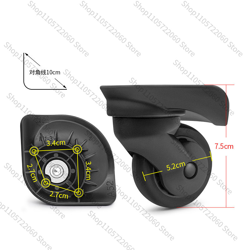 For W048# Luggage Spinner Whee - Silent Replacement Luggage Wheels recension och pris