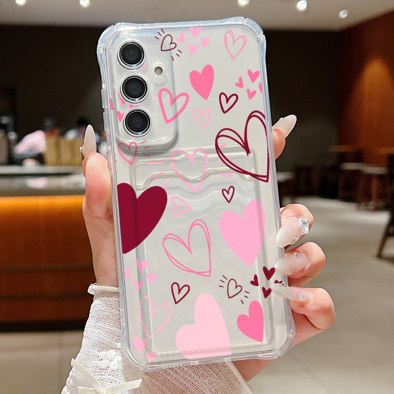 Love Heart Leaves Pattern Clea - Wallets recension och pris