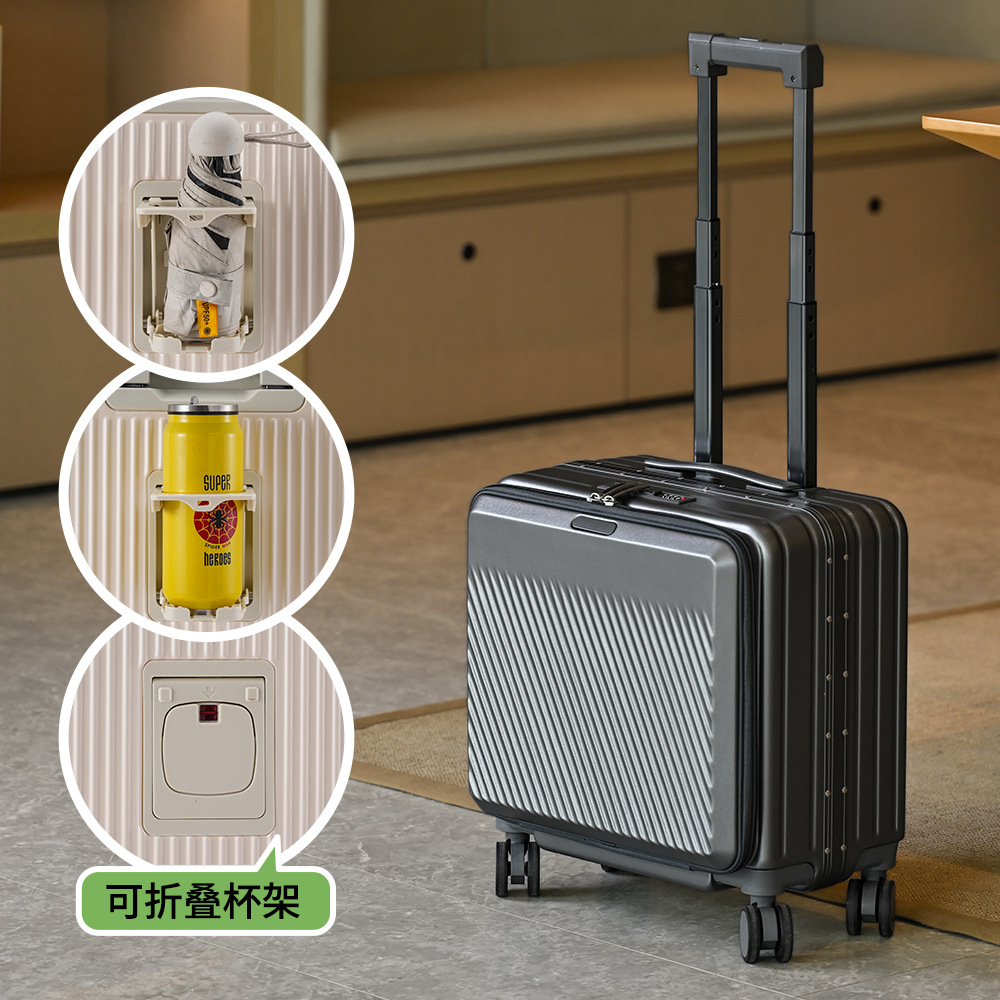 18 Front Opening Carry On Suit - Aluminum Frame Carry On Luggage recension och pris