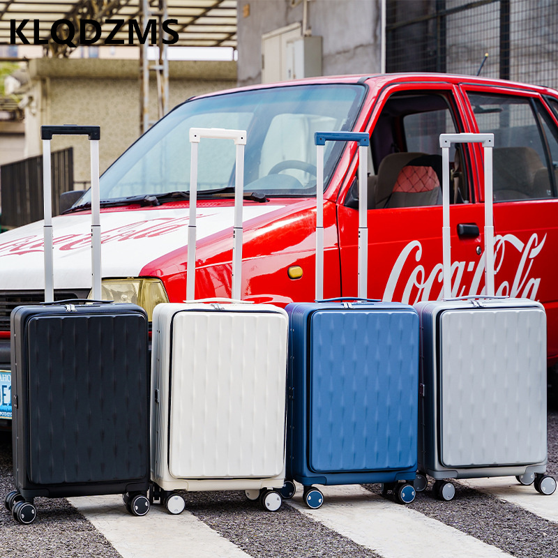 KLQDZMS Travel Luggage Front O - Front Opening Laptop Luggage 24 Inch recension och pris