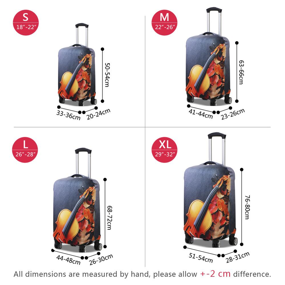 Women's Custom Cartoon Print L - Waterproof Suitcase Cover Protector recension och pris