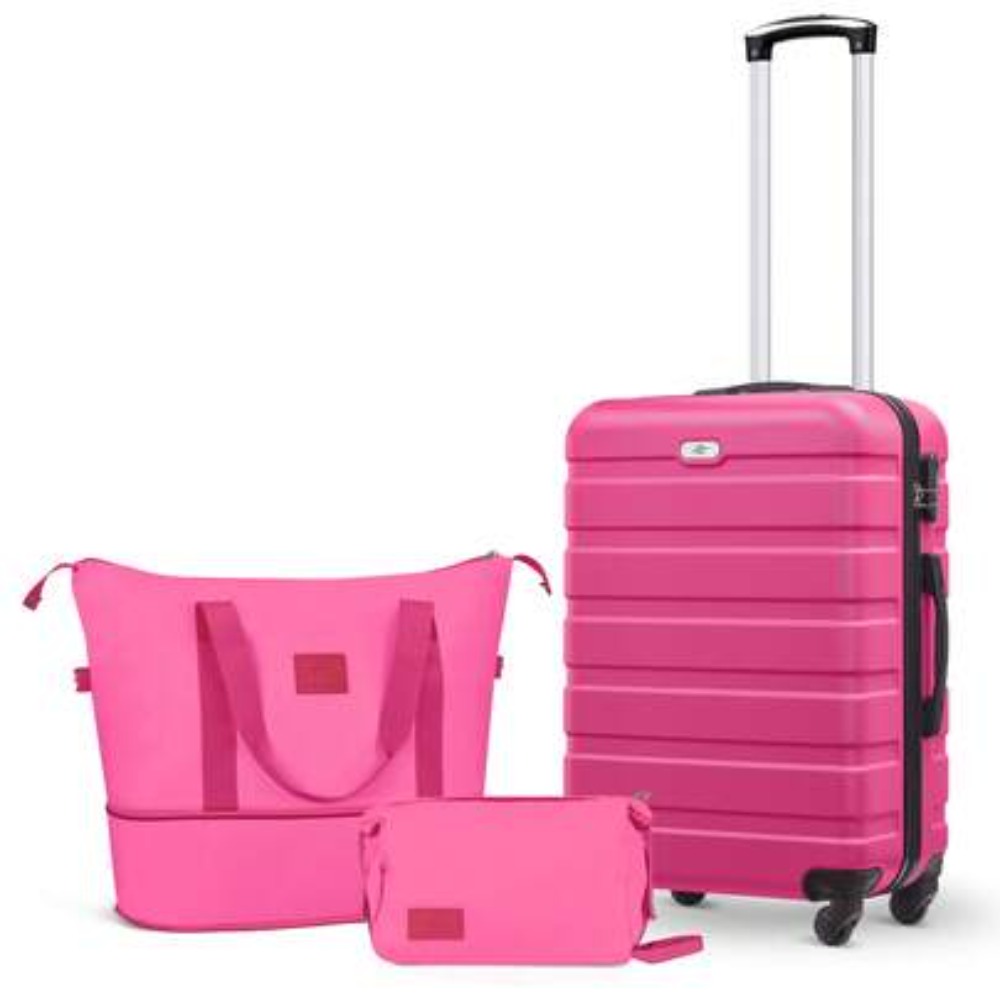 3 Piece Carry On Luggage Set 2 - Expandable Hard Shell Luggage Set recension och pris