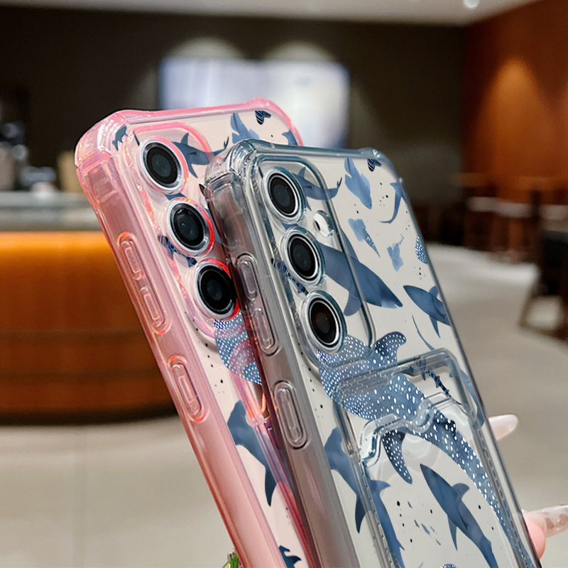 Ocean Shark Whale Phone Case F - Wallets recension och pris