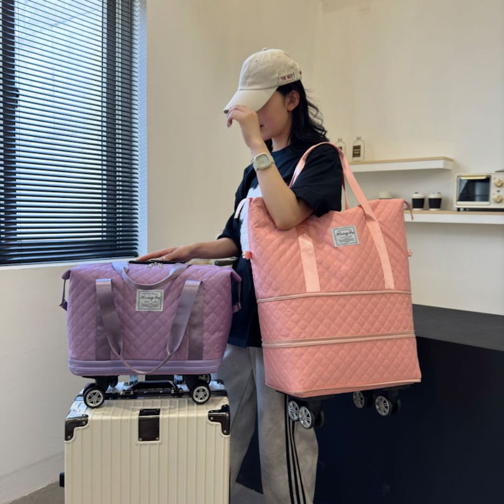 New Oxford Cloth Duffle Pack L - Foldable Rolling Luggage Bag recension och pris