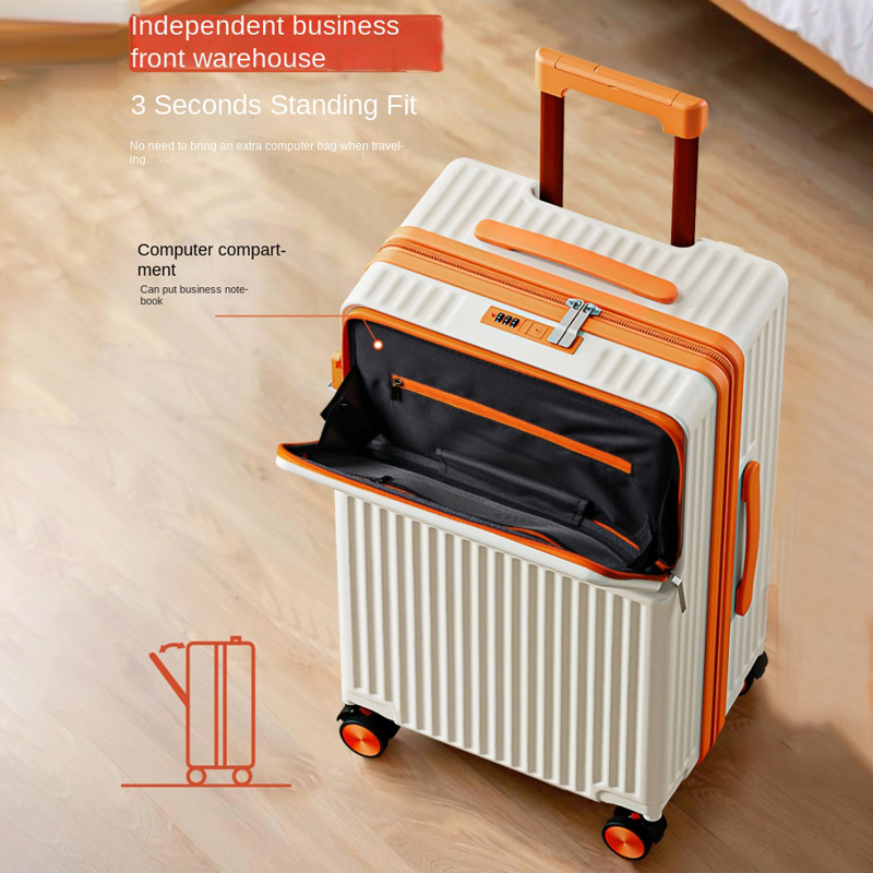 Stylish 20 24 inch Travel Suit - Front Opening Laptop Luggage 24 Inch recension och pris