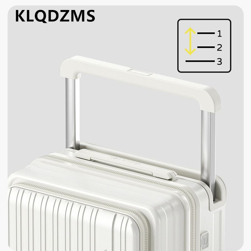 KLQDZMS Charging Suitcase Fron - Front Opening Laptop Luggage 24 Inch recension och pris