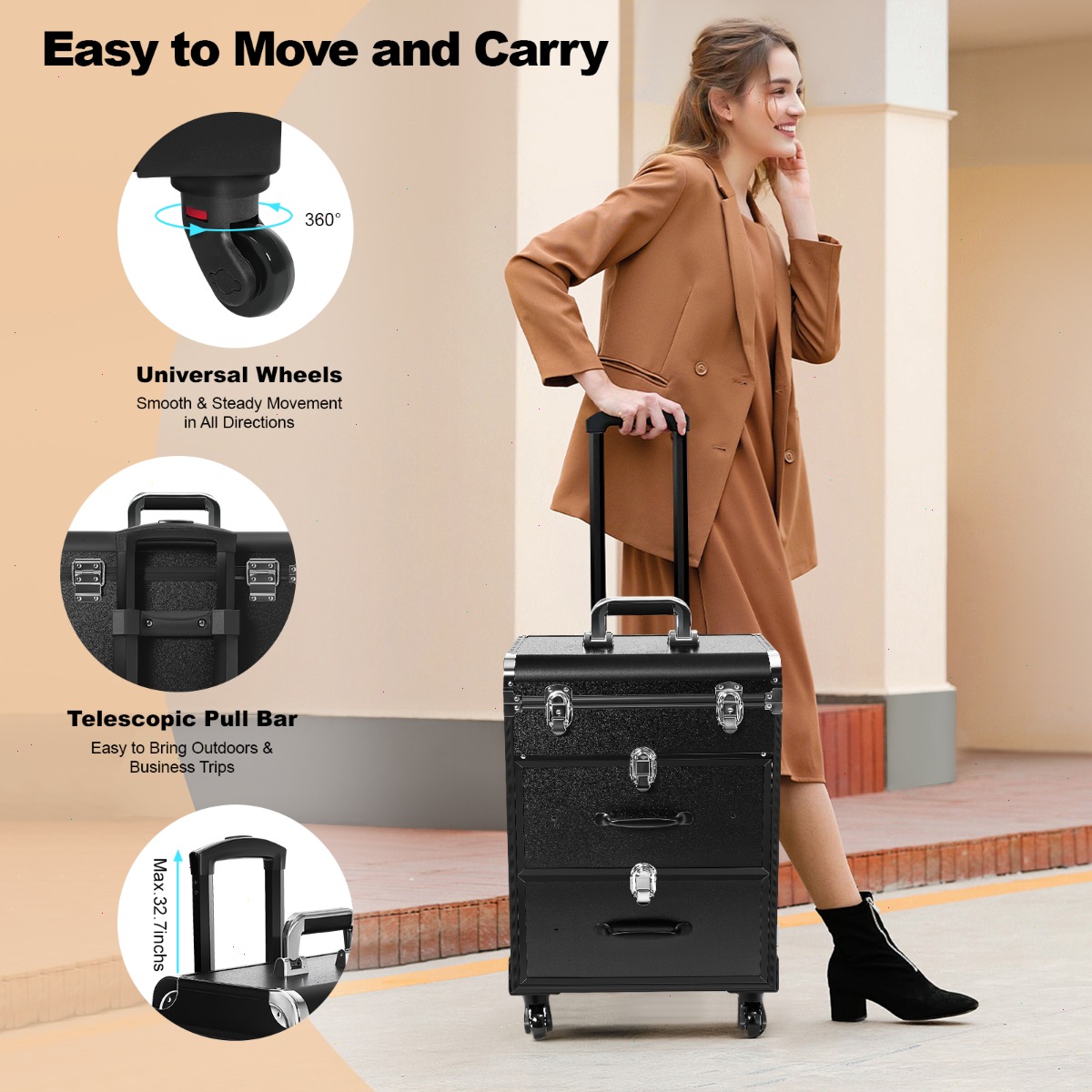 Professional Makeup Train Case - Backpacks recension och pris